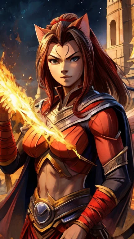 cat samurai orange master is a mutant woman