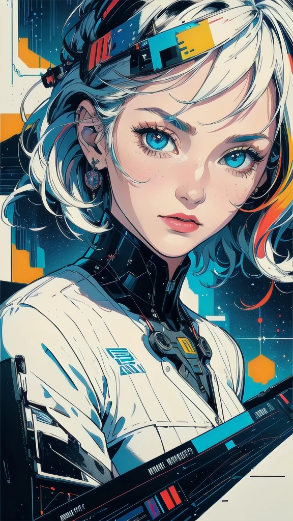 (((masterpiece, highest quality))),(((solo:1.2))),(((1girl:1.2))),32k wallpaper, very detailed, poster, vintage science fiction,(((((geometric cinematic movie poster))))), ((bauhaus)),(shape),(((abstract))),(mid century modern),movie poster,(((((portfolio))))),(((((Close-up))))),(((((bust up))))),((((more various angle)))),(((highlight))),Vast landscape,((((heterochromia)))),(((complete. detailed face))),(((Extremely talented))),(((most complecated machine))),(Colorful color scheme)