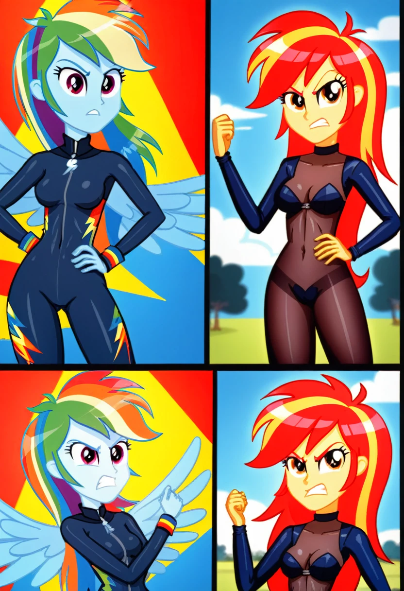 Eqg angry rainbow dash at a school in in bodystocking comic submissive