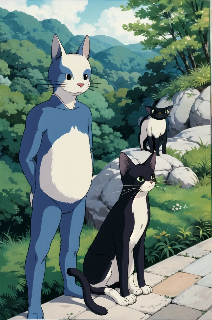(((ghibli style))),animal，Cat