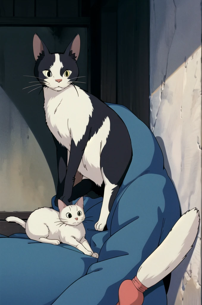 (((ghibli style))),animal，A cat
