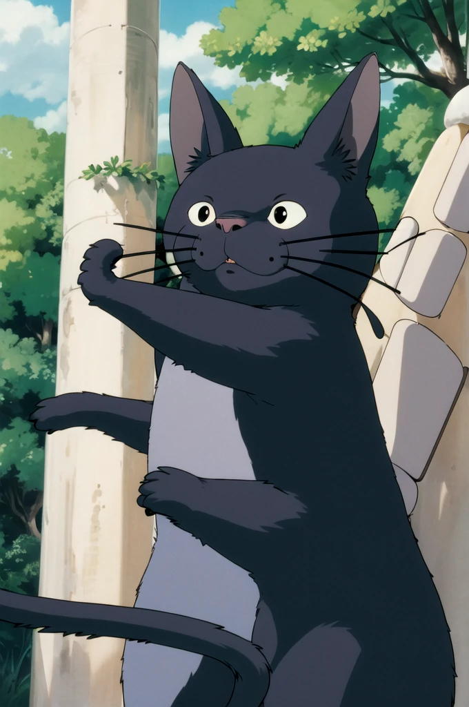 (((ghibli style))),animal,A cat