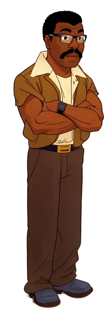 Looks exactly like Carl Weathers as Apollo creed and same exact hair and glasses