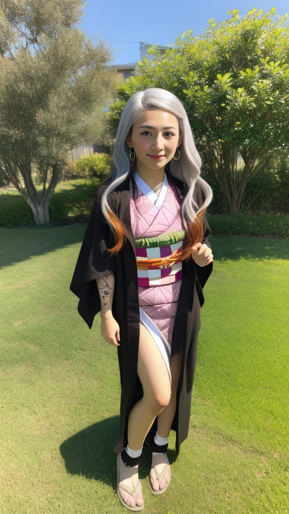 Cute Japanese female, (16 years old), (Very cute face), White moist skin, (Pink bright eyes: 1.4),
BREAK,
(Very beautiful berserker: 1.3), (Fighting pose: 1.3), (Kick: 1.2),
BREAK,
Earrings, Short length, (Black grass tattoo on body: 1.3),
BREAK,
(Cute kimono: 1.2), (Black haori: 1.2),
BREAK,
(Super long hair), (Light gray hair: 1.4), (Gradient hair: 1.3), (Red tips: 1.3),
BREAK,
(Realistic: 1.3), Masterpiece, Perfect lighting, (Ultra high resolution), (8K), (Very detailed: 1.4), (Full body: 1.4), (Symmetry: 1.2), (One shot),
BREAK,
(Big Japanese city: 1.2), (Crowded),