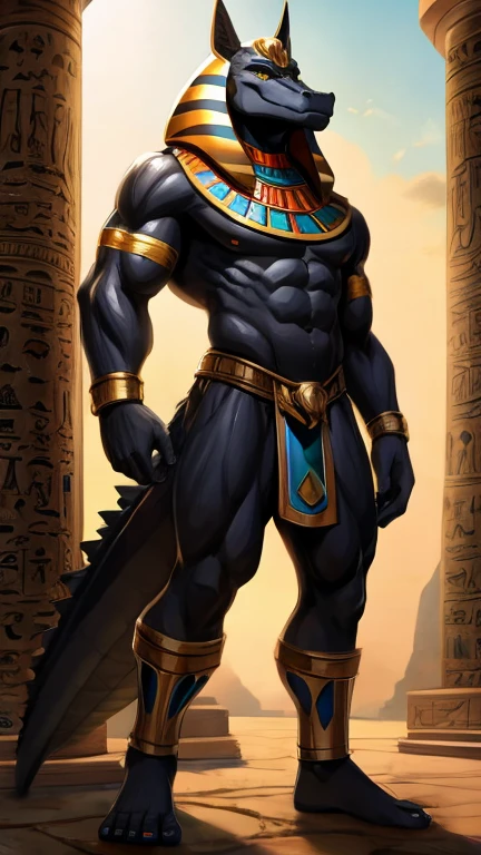 crocodile god master is a mutant  full height Egypt