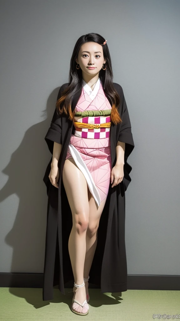 Cute Japanese female, (16 years old), (Very cute face), White moist skin, (Pink bright eyes: 1.4), (Full body: 1.4),
BREAK,
(Very beautiful berserker: 1.3), (Fighting pose: 1.3), (Kick: 1.2),
BREAK,
Earrings, Short length, (Black grass tattoo on body: 1.3),
BREAK,
(Cute kimono: 1.2), (Black haori: 1.2), (Full body: 1.4),
BREAK,
(Super long hair), (Light gray hair: 1.4), (Gradient hair: 1.3), (Red tips: 1.3),
BREAK,
(Realistic: 1.3), Masterpiece, Perfect lighting, (Ultra high resolution), (8K), (Very detailed: 1.4), (Full body: 1.4), (Symmetrical: 1.2), (One shot),
BREAK,
(Big Japanese city: 1.2), (Crowded),