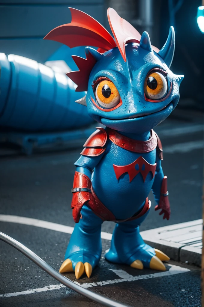 Murloc wearing armor