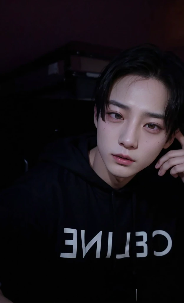 Jungkook, idol, BTS, ultra quality, swollen right eyelid, Asian 