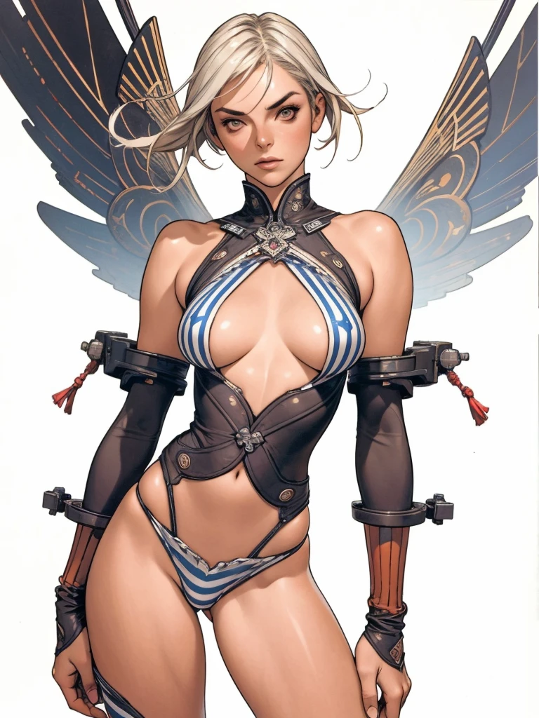 Asuna, Asuna_(estrela), (1girl,sozinho) ,fantasia, Altas, 19 I,  Original, (usar em uma bainha na cintura:1.3), sorrir, (White Knight Wizard Cabo Longo:1.5), short hair, medium breasts, Olhando para o Viewer, franja ,Detailed brown hazelnut eyes, fundo bonito, ((Morning sun,Quarto privado de estilo ocidental)), hands on the chest,(brown hair,rabo de cavalo curto:1.5), (Armadura completa do Platinum Knight Wizard:1.55),short hair, Standing,Em linha reta, abec,(corpo inteiro:1.1), coxas brancas,(abec:1.4),