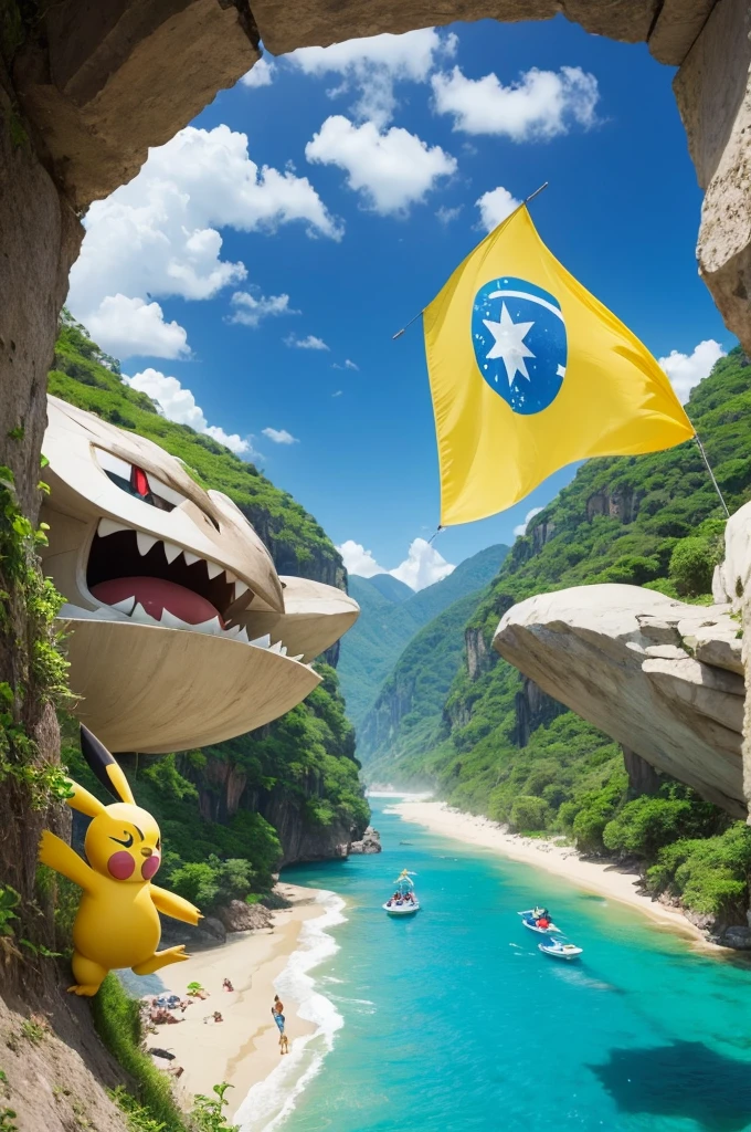 Create a Pokémon game inspired by Brazil with images