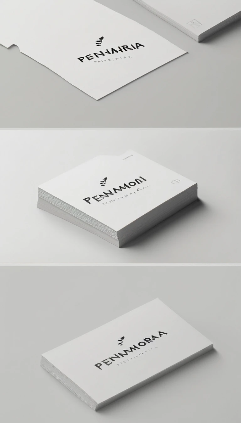 A minimal, modern, simple, cinematic logo design for the brand “Penamemoria". Create a modern, minimalistic, high-quality, logo of a memory feather. The logo must be convey a sense of dreams, stories, memories, music and imagination.