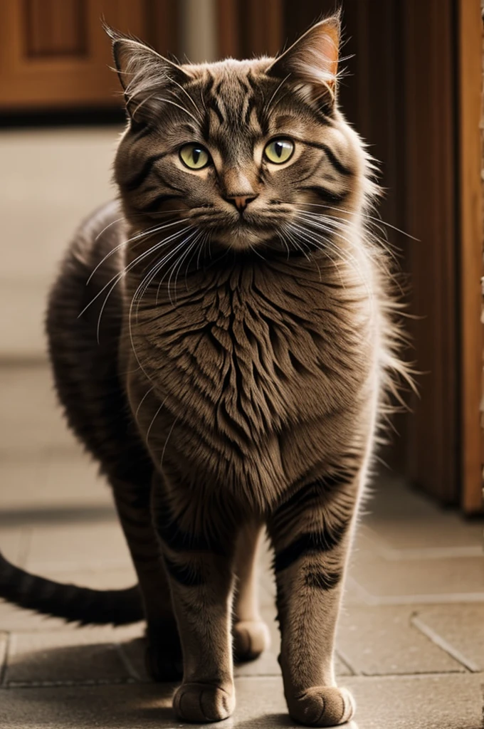 Could you show me a cat with wavy fur?