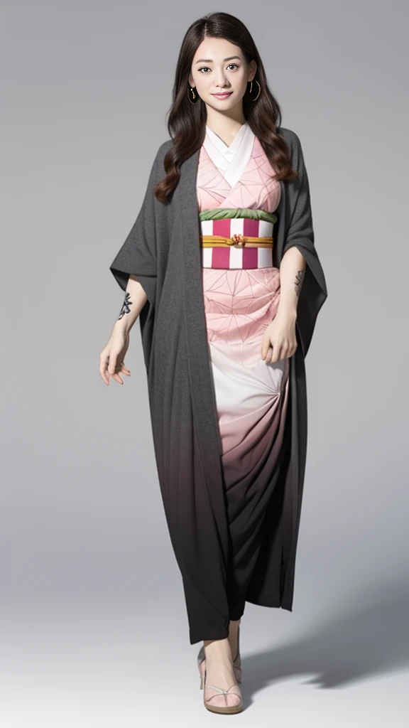 Cute Japanese female, (16 years old), (Very cute face), White moist skin, (Pink bright eyes: 1.6), (Full body: 1.4),
BREAK,
(Very beautiful berserker: 1.3), (Kicks: 1.3),
BREAK,
Earrings, Short length, (Black grass tattoo on body: 1.3), (Full body: 1.4),
BREAK,
(Cute kimono: 1.2), (Black haori: 1.2), (Crowd),
BREAK,
(Super long hair), (Light gray hair: 1.4), (Gradient hair: 1.3), (Red tips: 1.3),
BREAK,
(Realistic: 1.3), Masterpiece, Perfect lighting, (Ultra high resolution), (8K), (Very detailed: 1.4), (Full body: 1.4), (Symmetrical: 1.2), (One cut), (Kicks: 1.2),
BREAK,
(Big Japanese cities: 1.2), (crowded),