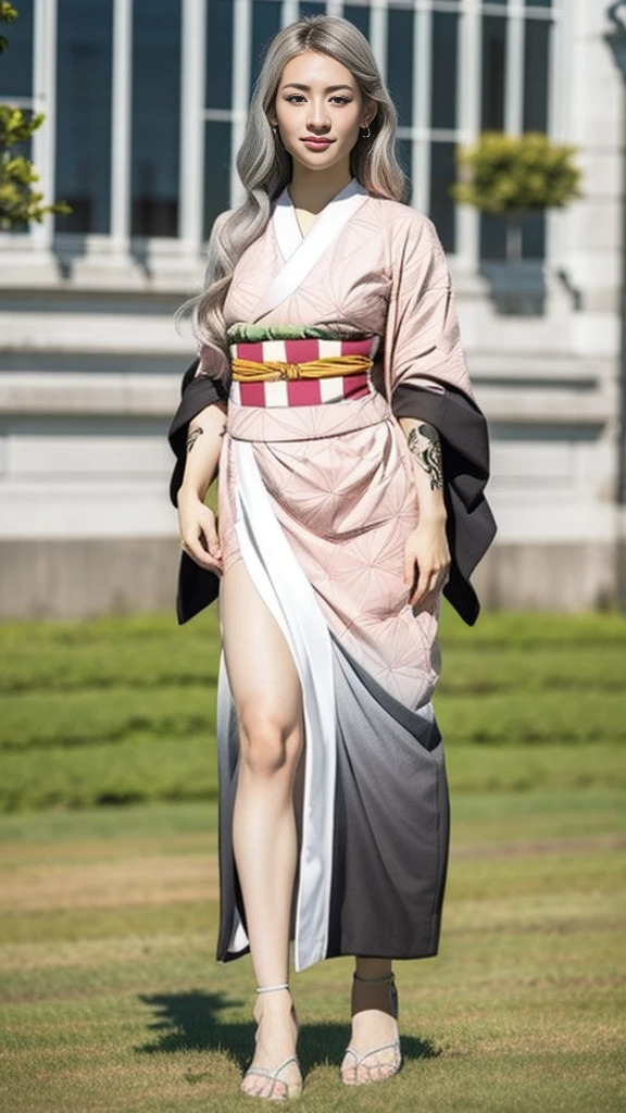 Cute Japanese female, (16 years old), (very cute face), white moisturized skin, (pink bright eyes: 1.6), (full body: 1.4),
BREAK,
(very beautiful berserker: 1.3), (kicking: 1.3), ninja pose, Japanese sword,
BREAK,
earrings, short length, (black grass tattoo on body: 1.3), (full body: 1.4),
BREAK,
(cute kimono: 1.2), (black haori: 1.2), (crowd),
BREAK,
(super long hair), (light grey hair: 1.4), (gradient hair: 1.3), (red tips: 1.3),
BREAK,
(realistic: 1.3), masterpiece, perfect lighting, (ultra high resolution), (8K), (highly detailed: 1.4), (Full body: 1.4), (Symmetrical: 1.2), (One shot), (Raising legs: 1.2),
BREAK,
(Big cities in Japan: 1.2), (Crowded),