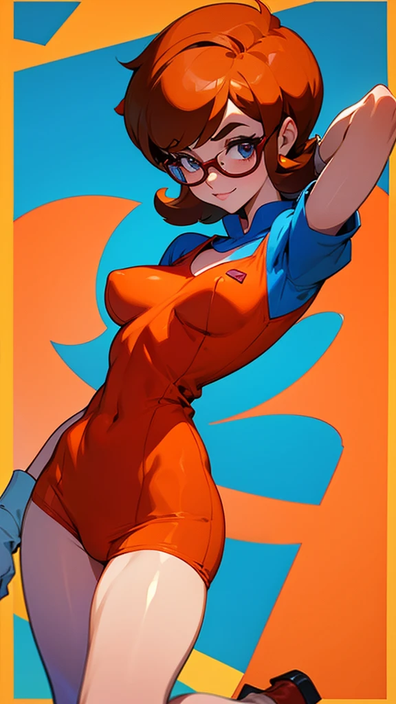 Velma from Scooby Doo in underwear 