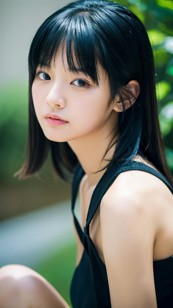 High resolution、masterpiece、One girl, Black Hair, Dubious、one piece
