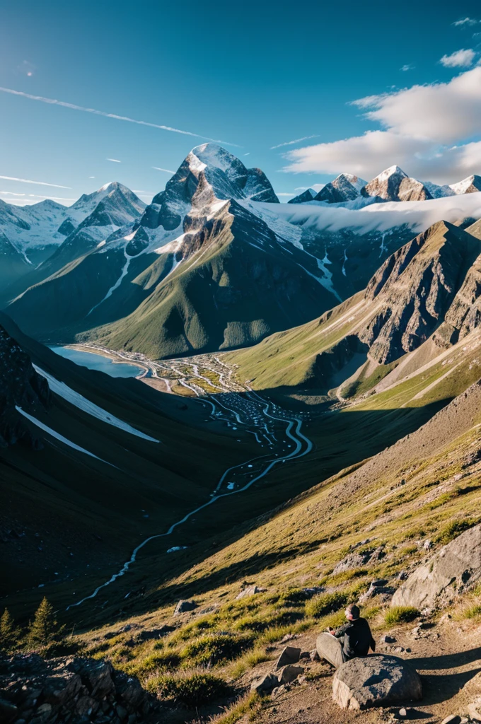 Generate beautiful mountain video 
