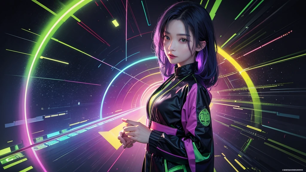 Bright colors, matrix, hologram, Confused, detailed, 非常にdetailed, 非常にdetailed, Complex, masterpiece, 8k,khd,8k resolution,masterpiece