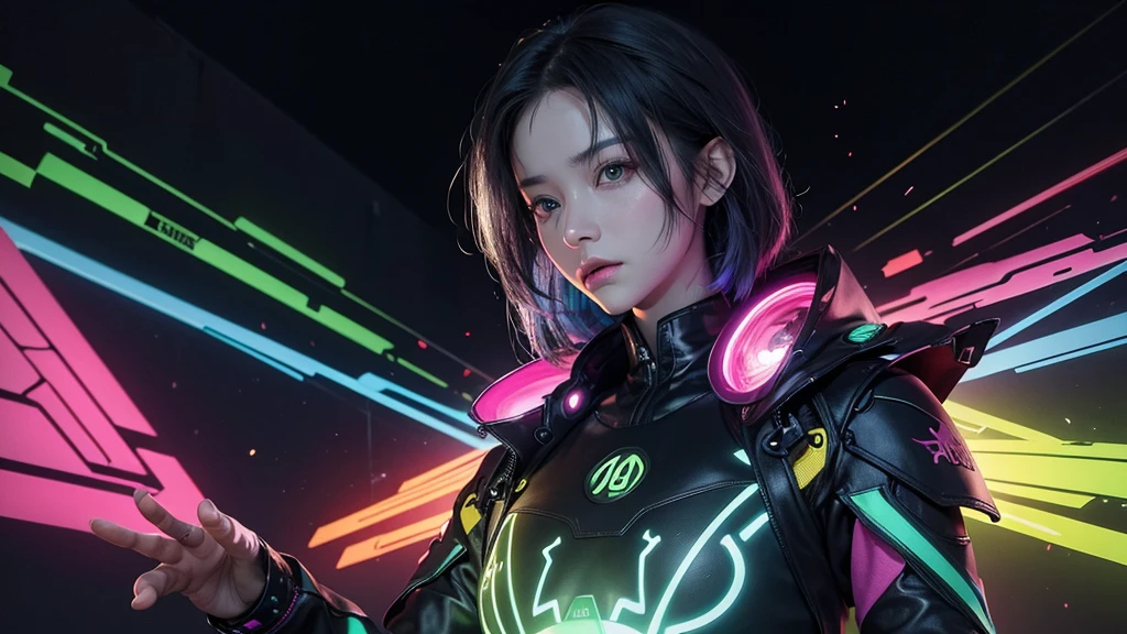 Bright colors, matrix, hologram, Confused, detailed, 非常にdetailed, 非常にdetailed, Complex, masterpiece, 8k,khd,8k resolution,masterpiece