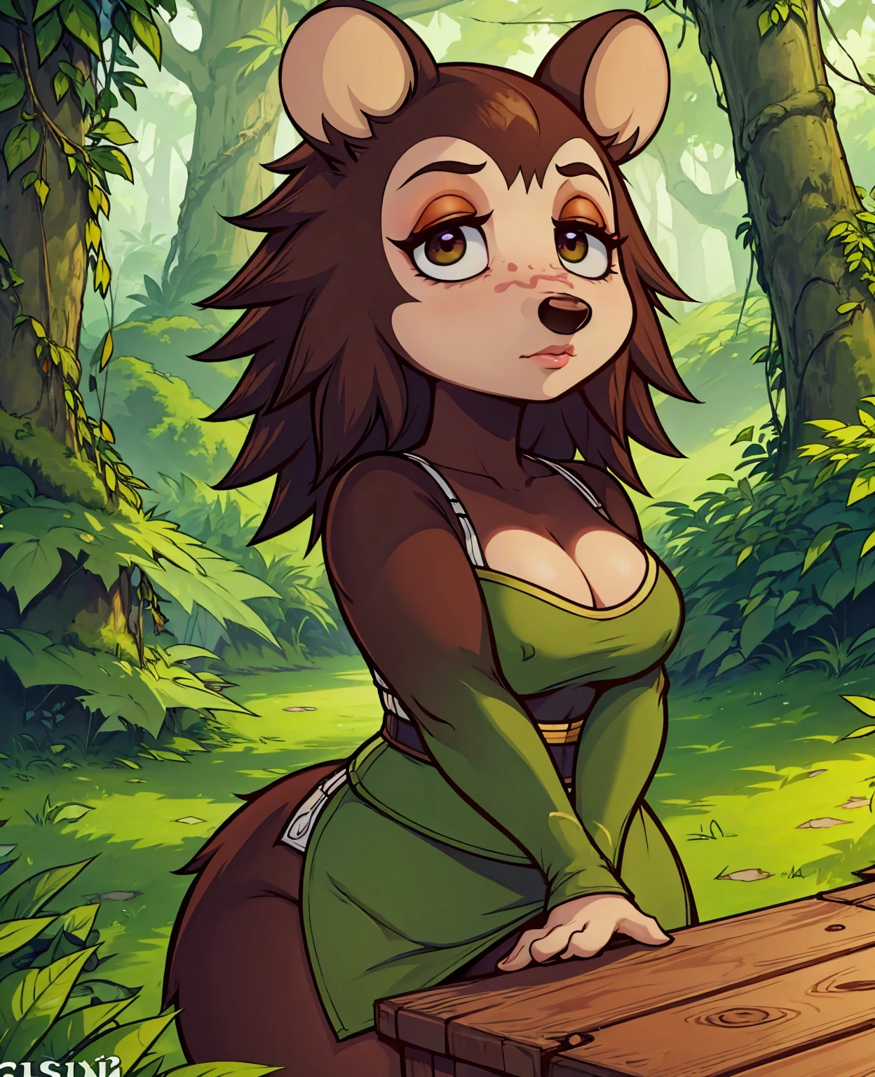 a cute dwarf lemur, hyper realistic, detailed face, big eyes, long eyelashes, detailed fur, realistic fur texture, natural environment, lush green tropical forest, detailed leaves and branches, warm lighting, photorealistic, 8k, best quality, highly detailed