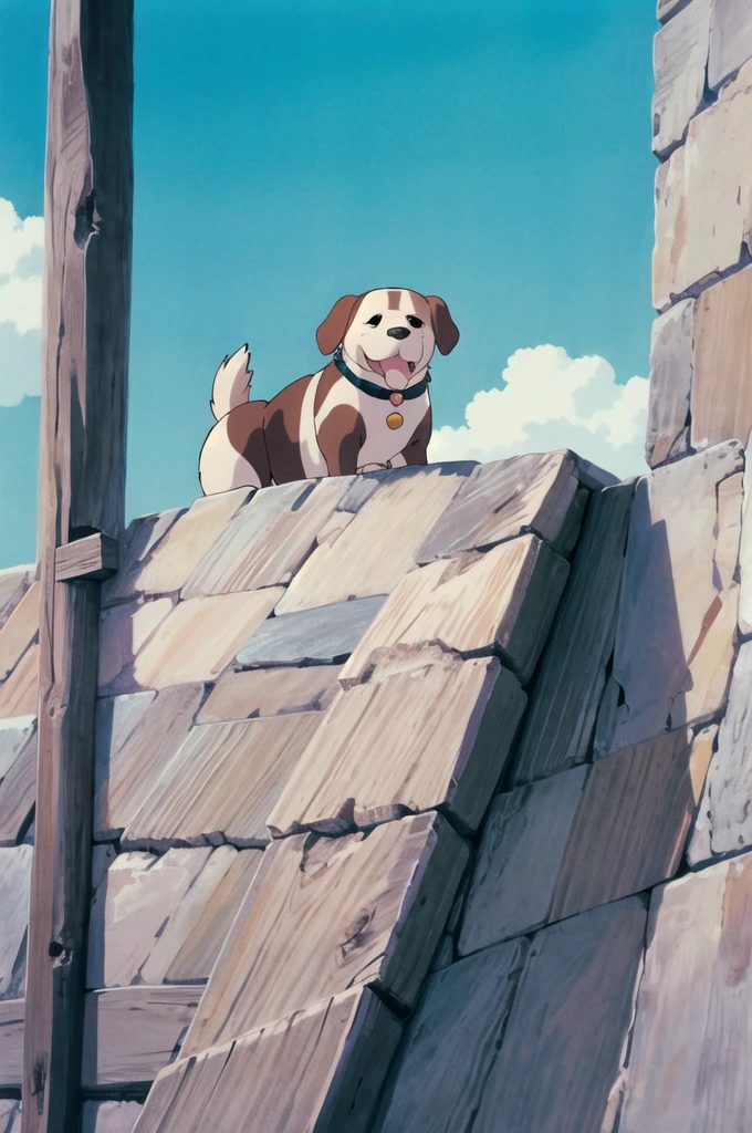 (((((ghibli style))),a dog,Structurally correct,Lovely
