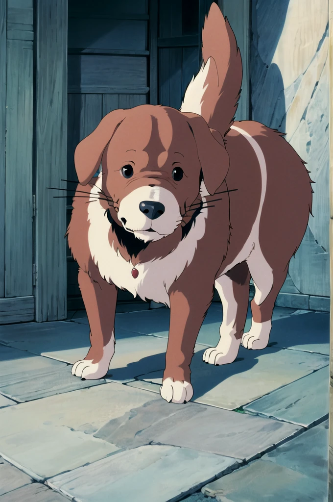 (((((ghibli style))),a dog，Structurally correct，Lovely