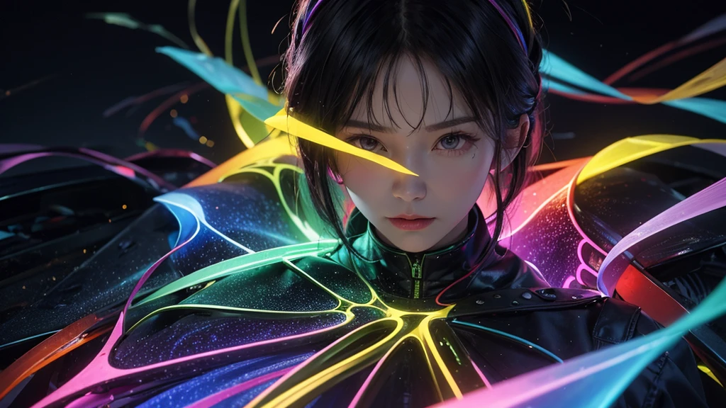 Bright colors, matrix, hologram, Confused, detailed, 非常にdetailed, 非常にdetailed, Complex, masterpiece, 8k,khd,8k resolution,masterpiece