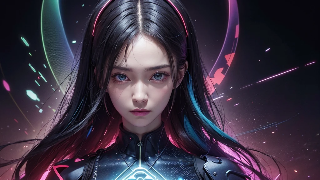 Bright colors, matrix, hologram, Confused, detailed, 非常にdetailed, 非常にdetailed, Complex, masterpiece, 8k,khd,8k resolution,masterpiece