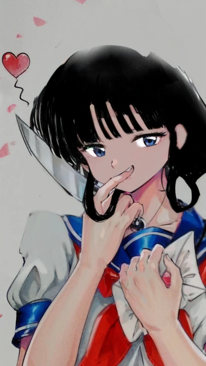 yandere girl, anime style
