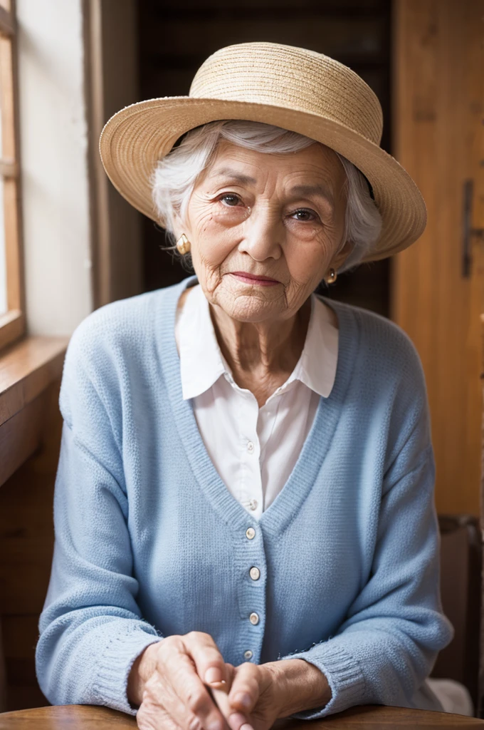 Old woman's back