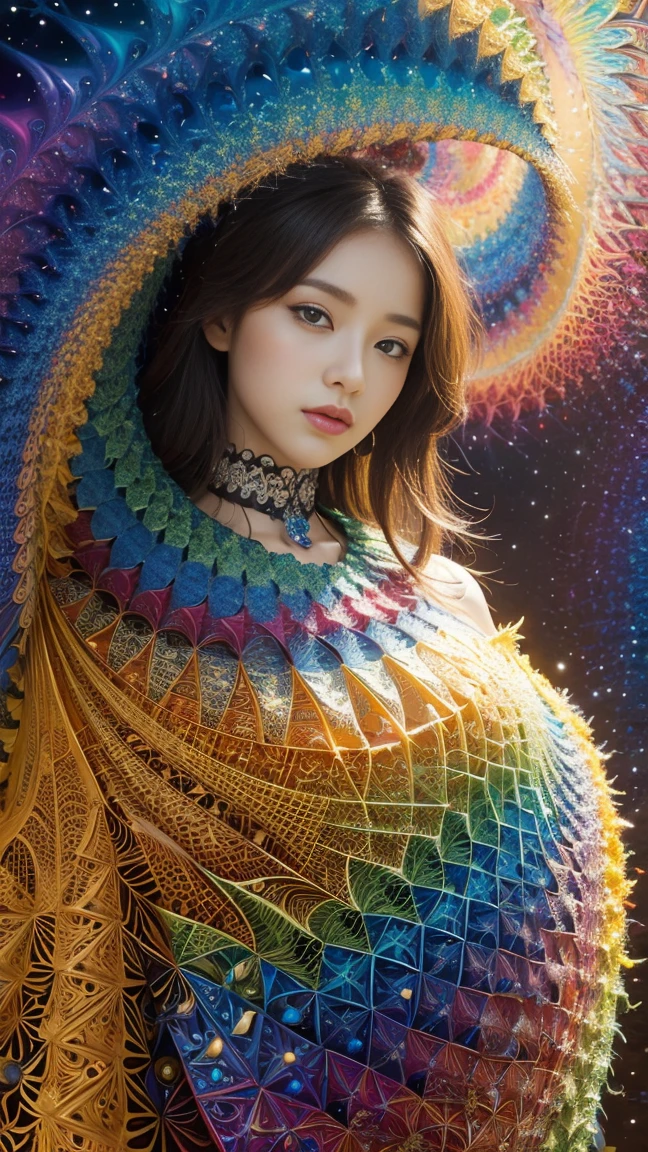(masterpiece, Highest quality, Highest quality, Official Art, beautifully、aesthetic:1.2), (One girl), Very detailed,(Fractal Art:1.3),colorful,Most detailed