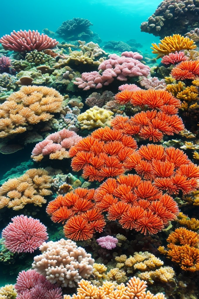 there are many different colored flowers that are growing on the coral, colorful coral, vibrant corals, beautiful colorful corals, harmony of neon glowing coral, coral underwater colorful, radiating atomic neon corals, corals, rainbow corals, beautiful colorful, underwater soft colours, coral, magical colorful flowers, coral reef, beautiful and colorful, twirling glowing sea plants