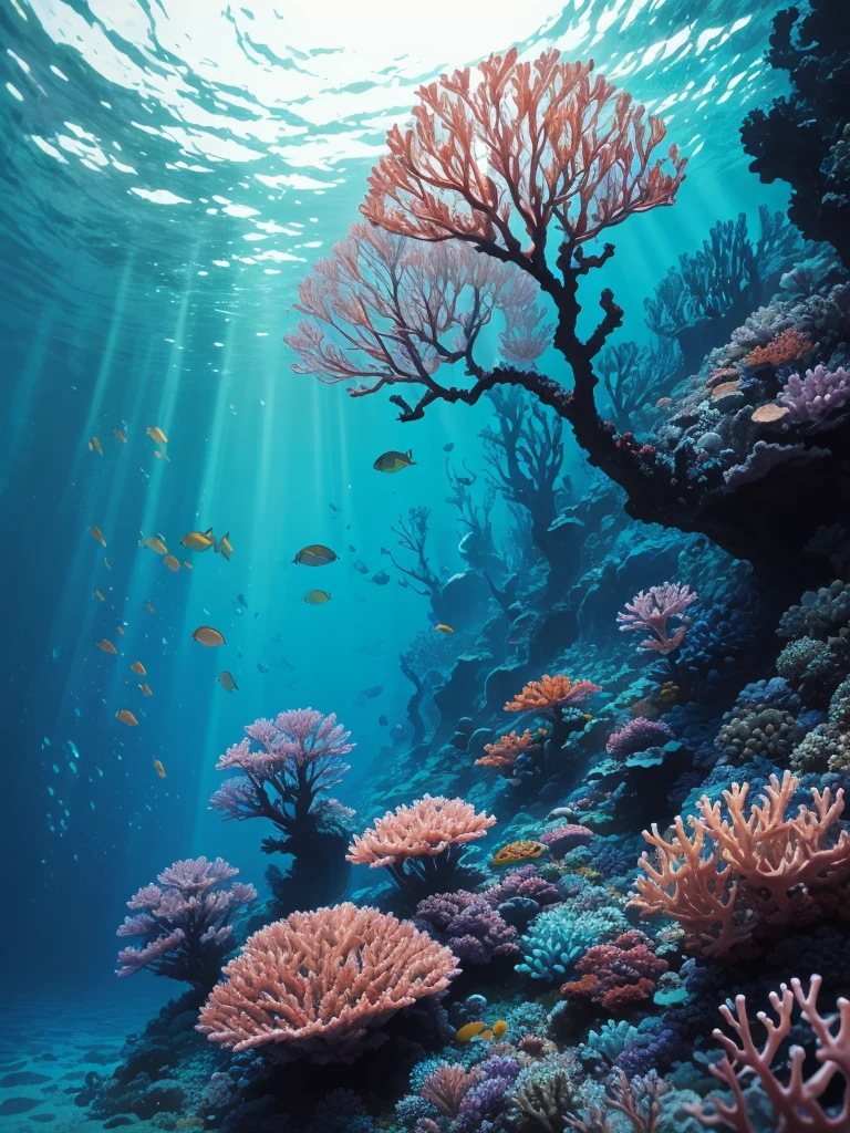 there are many different colored flowers that are growing on the coral, colorful coral, vibrant corals, beautiful colorful corals, harmony of neon glowing coral, coral underwater colorful, radiating atomic neon corals, corals, rainbow corals, beautiful colorful, underwater soft colours, coral, magical colorful flowers, coral reef, beautiful and colorful, twirling glowing sea plants
