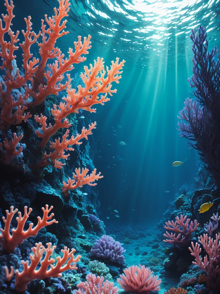 there are many different colored flowers that are growing on the coral, a microscopic photo by Anna Haifisch, pexels, psychedelic art, colorful coral, vibrant corals, beautiful colorful corals, harmony of neon glowing coral, coral underwater colorful, radiating atomic neon corals, corals, rainbow corals, beautiful colorful, underwater soft colours, coral