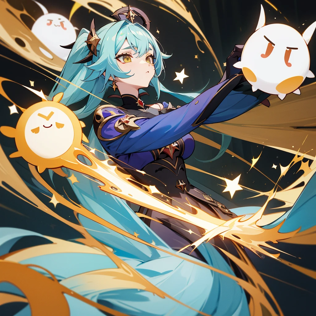 A Mona Megistus de Genshin Impact de biquíni 