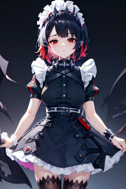 contracts, ugly joe, black fur, colored inner hair, multicoloRed hair, (Red eyes:1.3), Red hair, short hair, two tone hair,
BREAK bapron, black shackles, black shirt, black Skirt, ear drilling, fines, fish cola, maid, maid apron, maid headdress, shackles, drilling, puffy short sleeves, puffy sleeves, shark girl, shark cola, shirt, short sleeves, Skirt, cola, two tone hair, wristbands,
rest outdoors, city, sky, clouds, sun, buildings, crew, people, alley,
REST looking at the viewer, (cowboy shot:1.5),
BREAK (masterpiece:1.2), Best Quality, Alta resunución, unity wallpaper 8k, (illustration:0.8), (beautiful deColaed eyes:1.6), extremely deColaed face, perfect lighting, extremely deColaed CG, (perfect hands, perfect anatomy),