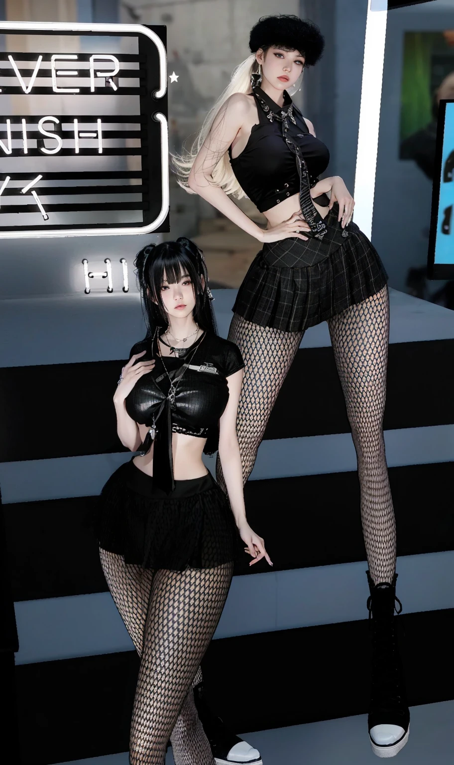 Beautiful detailed skin, Detailed Body, beautiful detailed hair, 