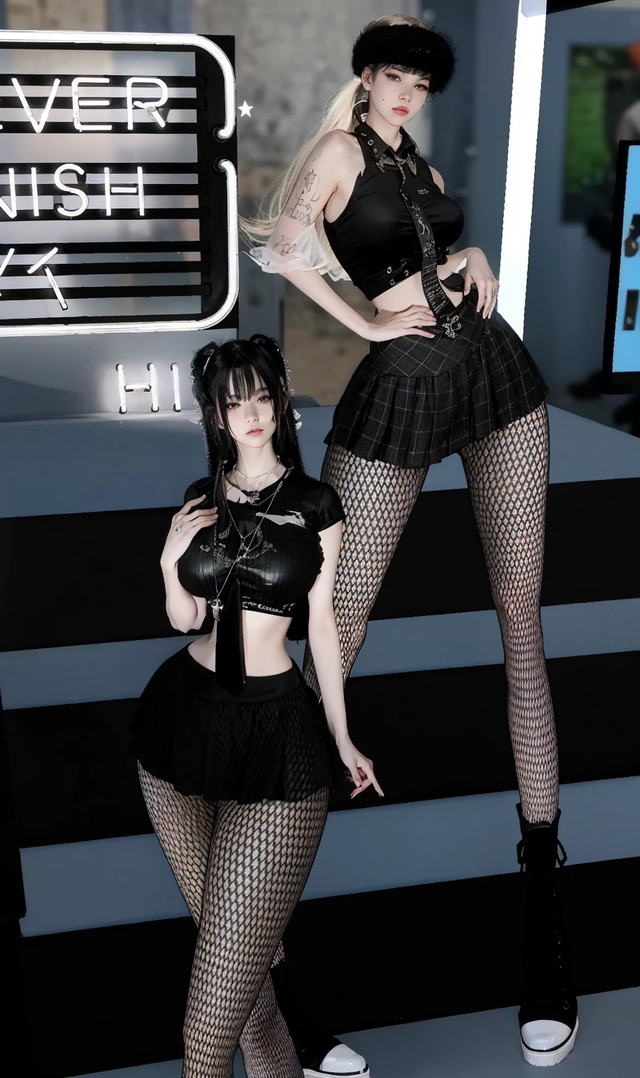 Beautiful detailed skin, Detailed Body, beautiful detailed hair,