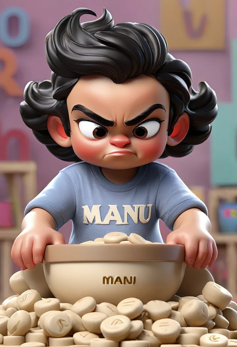 Make a mix with the letters MANU