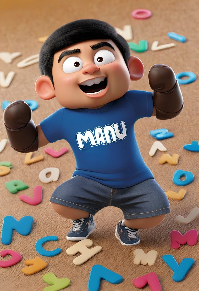 Make a mix with the letters MANU