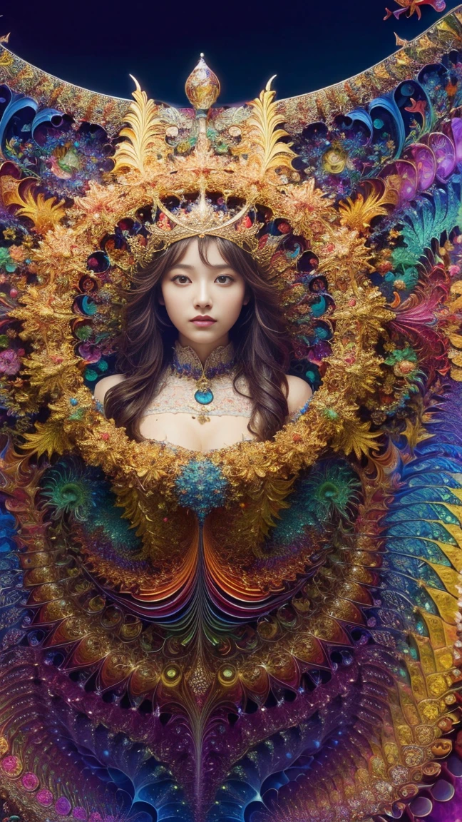 (masterpiece, Highest quality, Highest quality, Official Art, beautifully、aesthetic:1.2), (One girl), Very detailed,(Fractal Art:1.3),colorful,Most detailed
