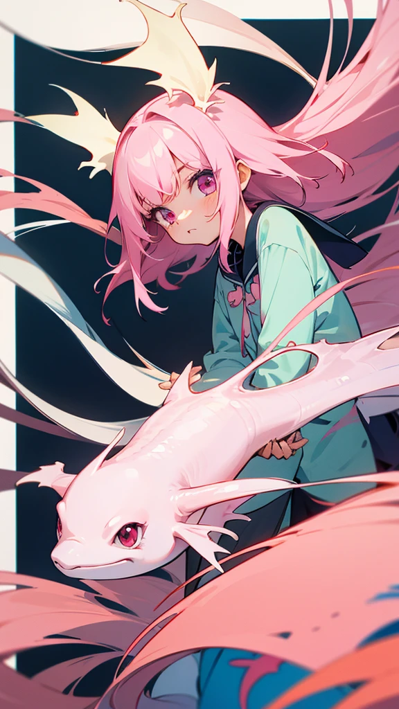 Axolotl adult anime girl
