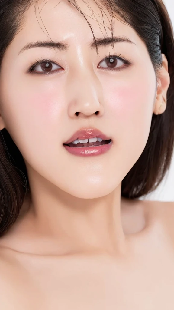 Large breasts with very large, soft saggy nipples、Voluptuous and attractive nude body、((((Masturbation))))、realisticlying、((((A naked body covered in a large amount of clear liquid))))、35-year-old girl、Face enhancement,Cleavage emphasis,Looking up from the bottom,Blackening of hair,black eyes,darkens the skin,Blushing,Red lips,A sexy、Wrinkles between the eyebrows,Sweaty face、nsfw、8k、High resolution、masterpiece、Realistic、In detail、Fine texture、Head-to-toe portrait、High Contrast、alone、Natural body shape、White skin、Natural Makeup、Black Hair、bangs、full body photo、focus on crotch、thighs exposed、painful expression、bright natural light、((( A naked body wearing nothing, sweaty and shiny)))、 Very fat and voluptuous and attractive body、 sexually aroused expression、 hard, pointed nipples、 slightly parted lips、(8K、Photorealsitic、Raw photography、top-quality: 1.4)、beautiful face、(Lifelike face)、(black hair、short-hair:1.1)、Beautiful hairstyle、realisticeyes、Beautiful details、(real looking skin)、Beautiful skins、absurderes、enticing、超A high resolution、A hyper-realistic、high-detail、the golden ratio、About 35years old、Beautiful girl with beautiful hair、Big eyes、Small face、Great balance of style、Looking into the camera、、Full body photo、Focus on the groin、Exposing thighs、((Erect nipples:1.2、Camel Toe:1.2))、