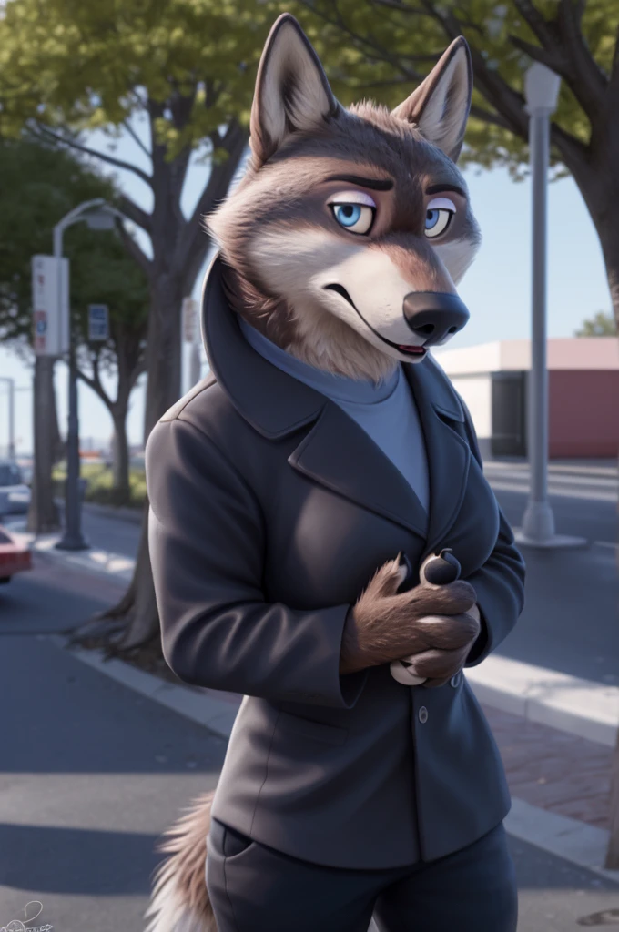 Emilia (Zootopia), wolf, Gray Fur, (brown body:1.3), Blue eyes, Zootopia, makeup,lipstick, dressed,black jacket,shirt,black pants,red,sandals, high sole, female breast,canine, Wolf, Detailed fur, Female, antro, paw pads, finger claws, At the viewer, 5 fingers, paws, 5 fingers,goes to a women's shoe store and chooses heels,mood,open mouth, flash cameras, loving husband,two children,close to the camera,holding high heel sandals, smile, line
BREAK from nextel, for dating, by xenoforge, (difficult, high detail, film photography, soft focus, RAW, fluororealism, realistic, photorealistic, digital style, Subsurface scattering,in a women's shoe store, it's sitting, office,
masterpiece, Best quality, ultra realistic, 8 k)