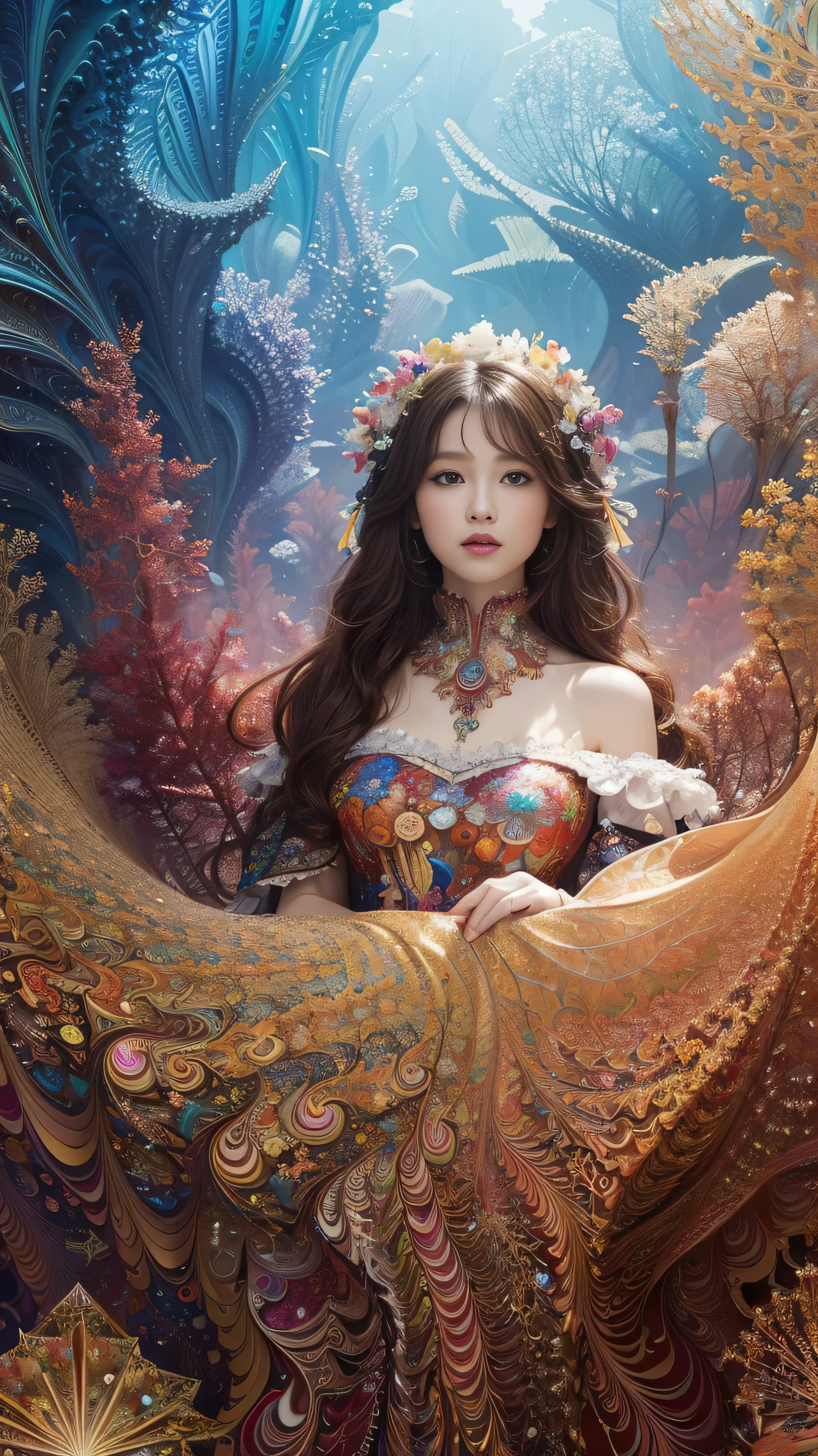 (masterpiece, Highest quality, Highest quality, Official Art, beautifully、aesthetic:1.2), (One girl), Very detailed,(Fractal Art:1.3),colorful,Most detailed