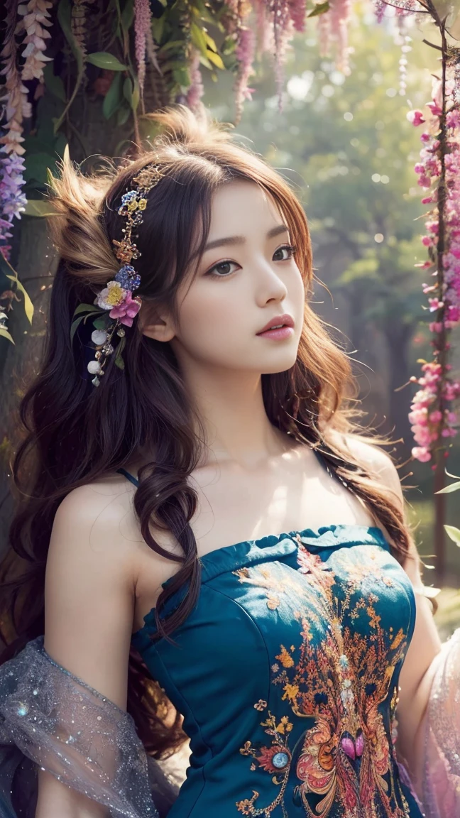 (masterpiece, Highest quality, Highest quality, Official Art, beautifully、aesthetic:1.2), (One girl), Very detailed,(Fractal Art:1.3),colorful,Most detailed