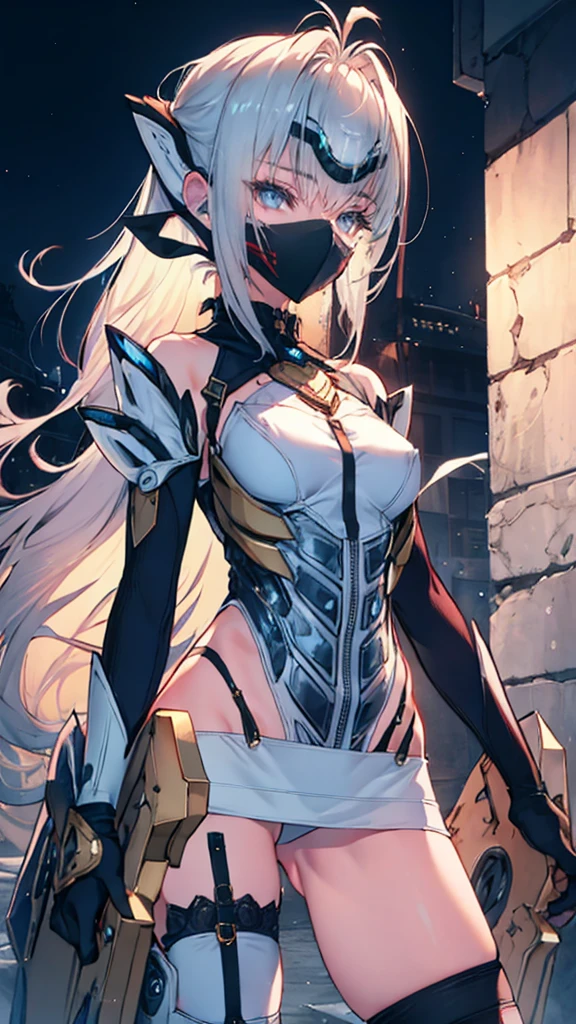 (whole body),Explain the whole,Browsing Caution,最high quality,High resolution, Very detailed,Game CG,Dutch Angle,Detailed and beautiful eyes,beautiful girl,Chest Focus,(Captivating smile), (Spread your legs), (Lift your legs), leotard,armor, Armor dress, Black dress, Black gloves, Blue Armor, Blue dress, breastplate, dress, drop down, gloves, (mask), Shoulder rest, Short dress, shoulder armor,Thigh-high boots,((Very detailed background)), (((Cowboy Shot,Dynamic Angle))),1 girl,,(Shiny skin:1.3),(Beautifully rich skin),(Thinning hair), masterpiece, high quality, High resolution, Confused,(beautifully、aesthetic:1.2), Beautiful Hands, (4K), 8k, Perfect balance,(Highly detailed CG Unity 8k wallpaper), Perfect hands, Embarrassing, blush, Light_vestige,Intricate details,Written boundary depth, extremely delicate and 美しい,Professional photography, bokeh, High resolution, Sharp details, 最high quality, Thick thighs,Beautiful Eyes, Beautiful background, Outdoor,
