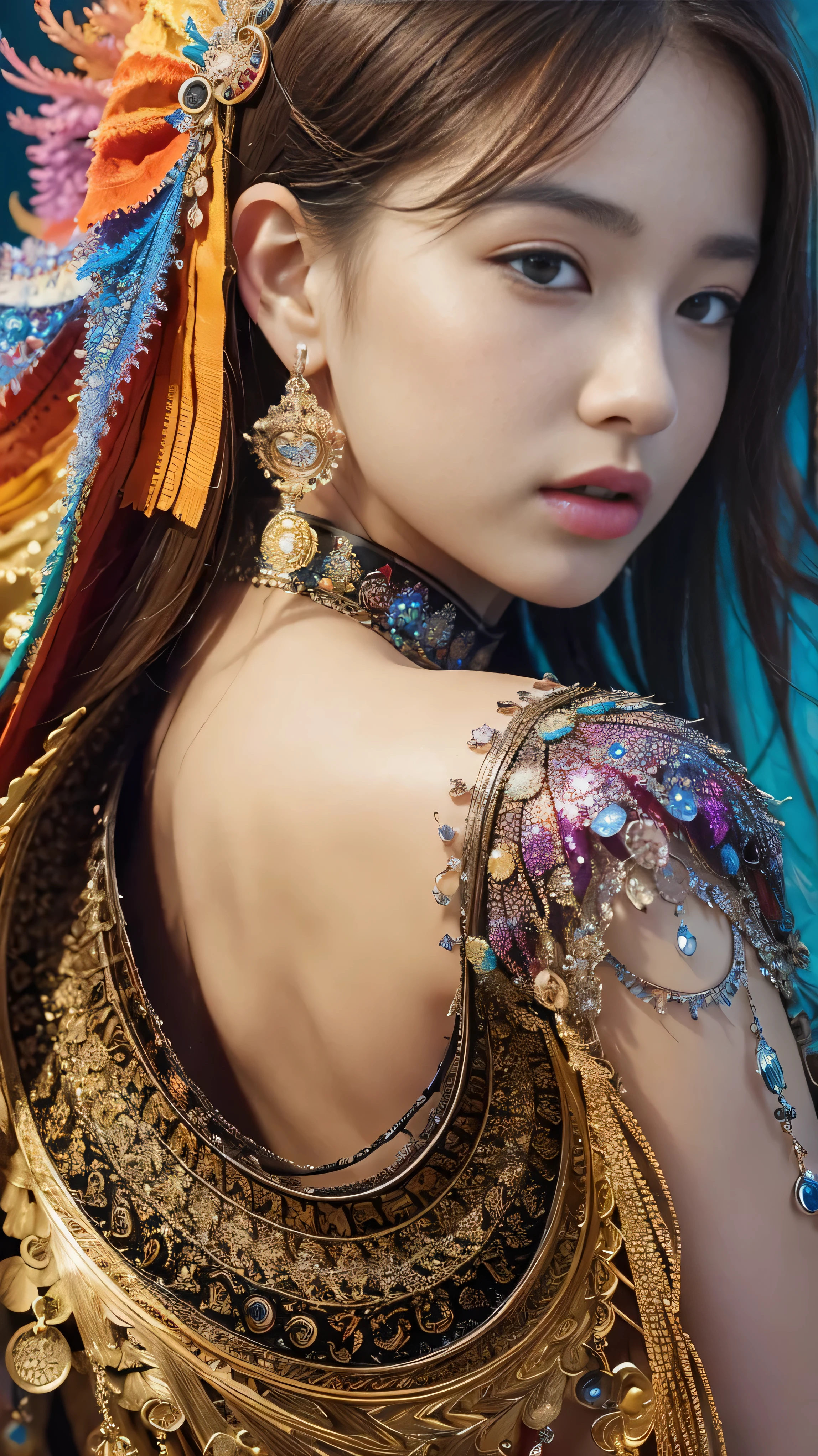 (masterpiece, Highest quality, Highest quality, Official Art, beautifully、aesthetic:1.2), (One girl), Very detailed,(Fractal Art:1.3),colorful,Most detailed