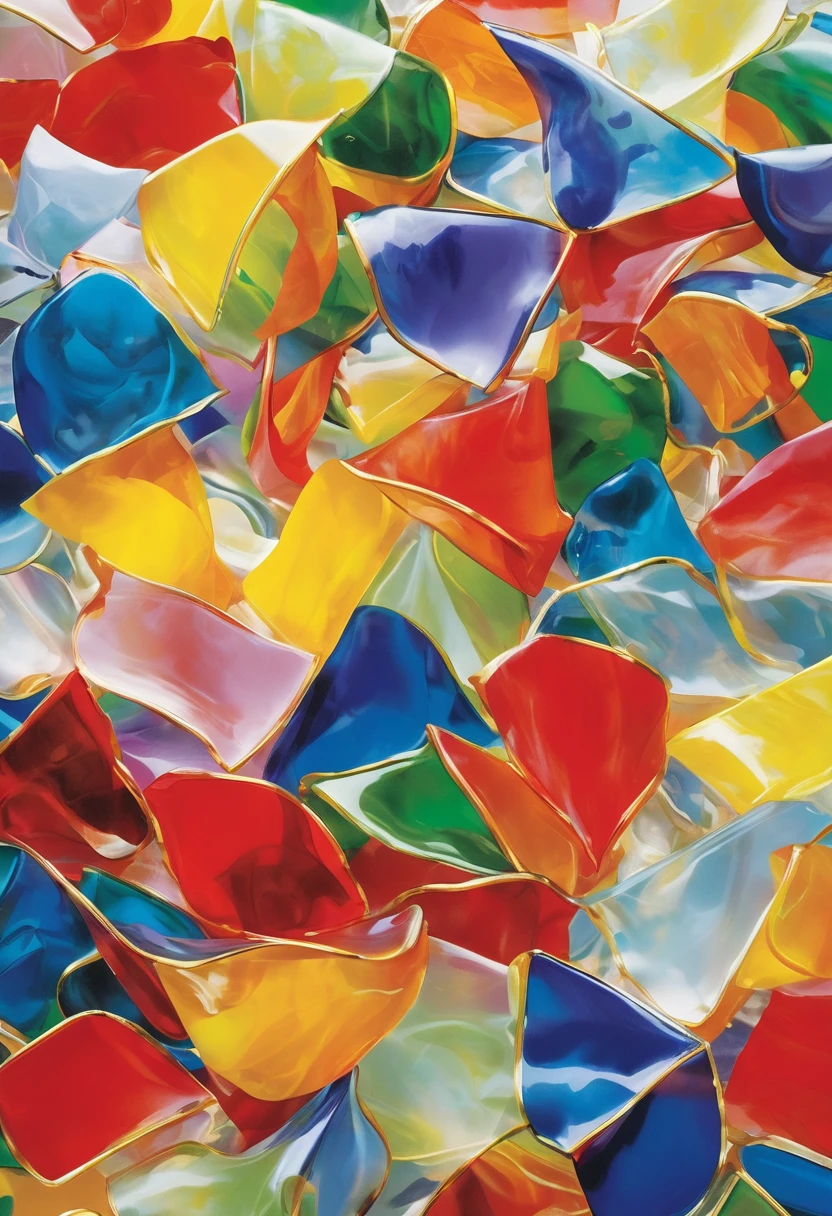 Glass candy wrapper,abstract,Chen Jialing