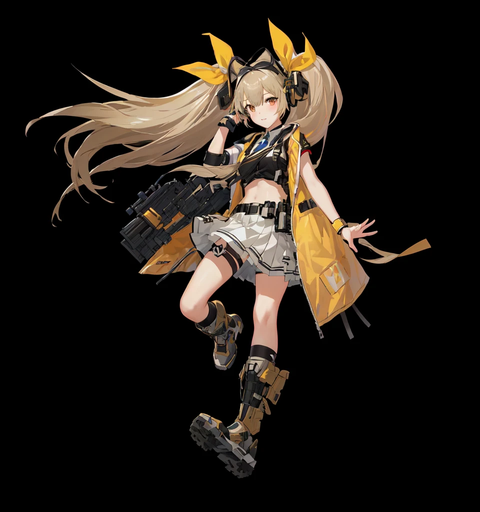 Anime girl with a gun and a backpack, from Girls Frontline, From the Azur Lane video game, Fine details. Girls Frontline, April Rendering, Official Character Art, Girls Frontline cg, m4 sopmod ii Girls Frontline, Girls Frontline style, Azur route style, Girls Frontline universe, From Ark of Tomorrow, mechanized valkyrie girl, Fleet Collection Style, official art works